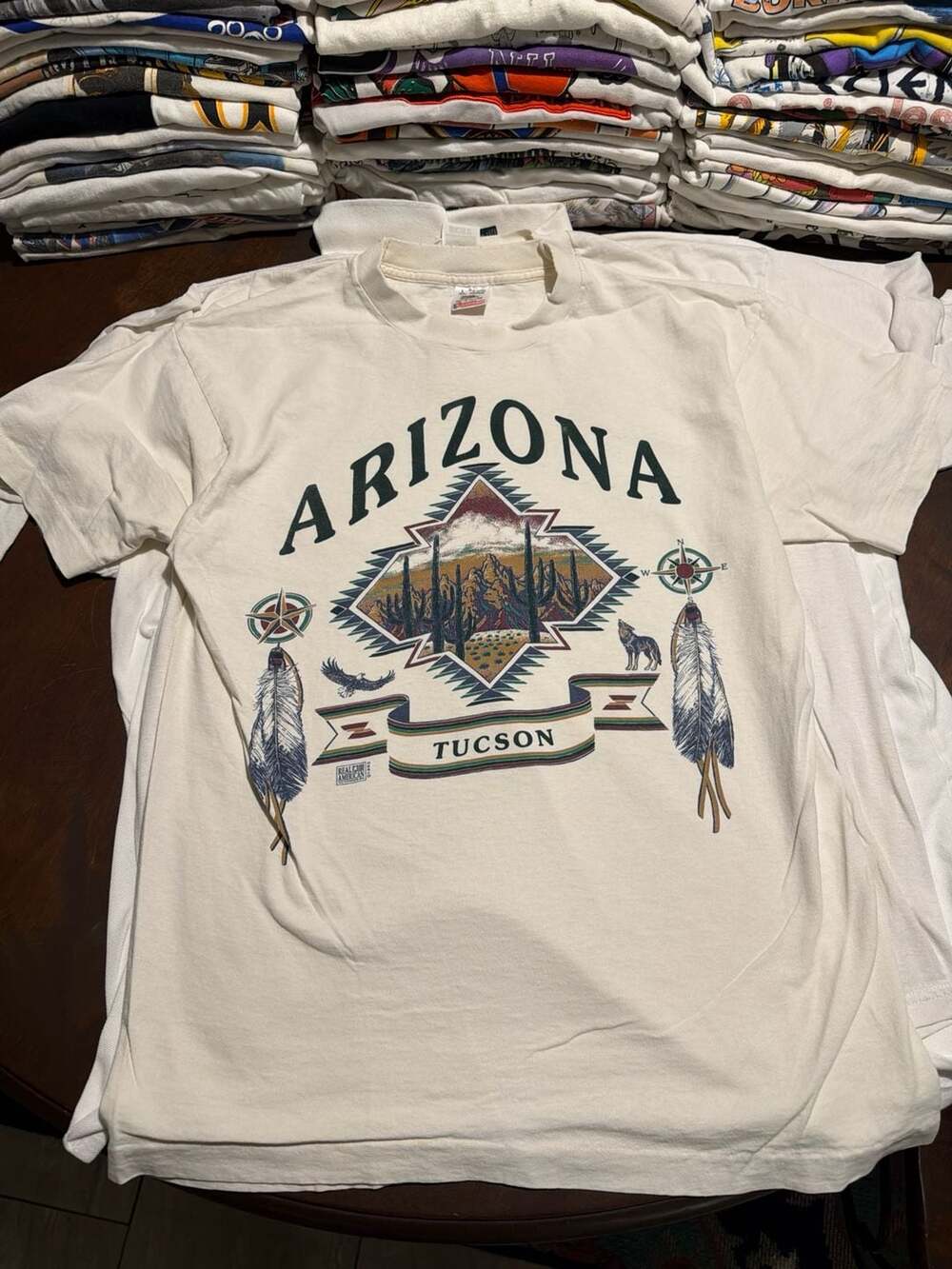 Vintage 1993 Arizona Tucson Southwest Graphic T-Shirt Single Stitch Made in USA